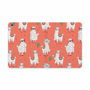 Dipaliz Tablet Folio Coral Llama Pattern - Vegan Leather - Computer Accessories