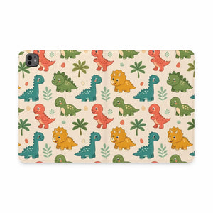 Dipaliz Tablet Folio Cute Cartoon Dinosaur Pu Leather - Mobile Phone Cases