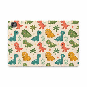Dipaliz Tablet Folio Cute Cartoon Dinosaur Pu Leather - Mobile Phone Cases