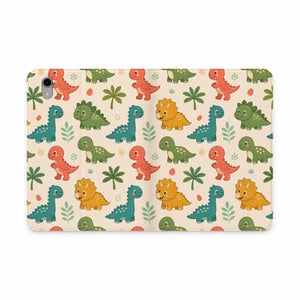 Dipaliz Tablet Folio Cute Cartoon Dinosaur Pu Leather - Mobile Phone Cases