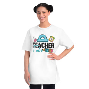 Organic Unisex Classic t Shirt Teacher Tribe Eco Tee - Dipaliz - White / s - T-shirts