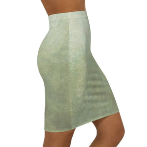 Textured Green Color Pattern Women’s Mini Skirt - Skirts - Xs