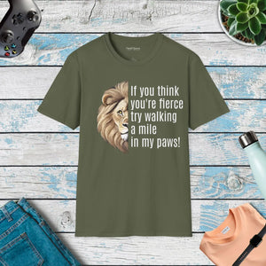 Bold Unisex Softstyle t Shirt - Fierce Print Cotton - Dipaliz - T-shirts