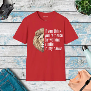 Bold Unisex Softstyle t Shirt - Fierce Print Cotton - Dipaliz - T-shirts