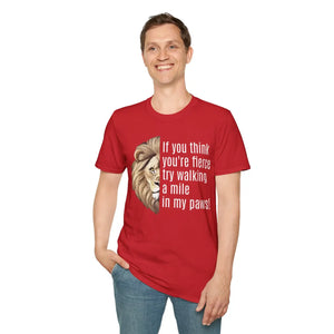 Bold Unisex Softstyle t Shirt - Fierce Print Cotton - Dipaliz - T-shirts