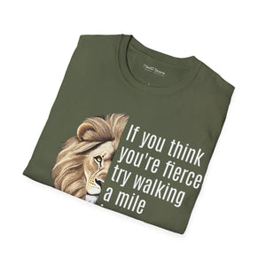 Bold Unisex Softstyle t Shirt - Fierce Print Cotton - Dipaliz - T-shirts