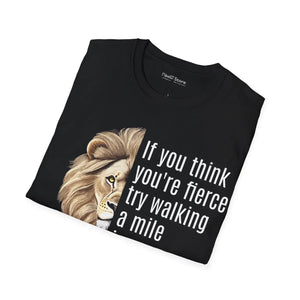 Bold Unisex Softstyle t Shirt - Fierce Print Cotton - Dipaliz - T-shirts
