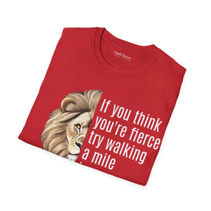 Bold Unisex Softstyle t Shirt - Fierce Print Cotton - Dipaliz - T-shirts