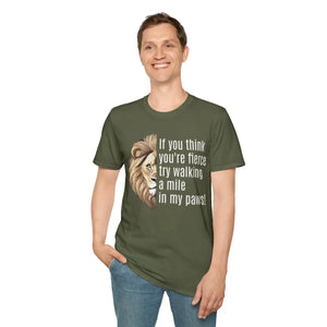 Bold Unisex Softstyle t Shirt - Fierce Print Cotton - Dipaliz - T-shirts