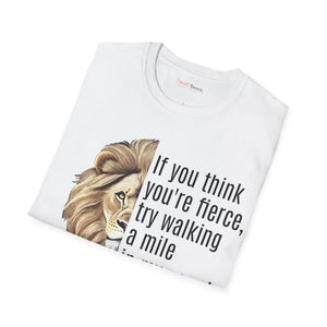 Bold Unisex Softstyle t Shirt - Fierce Print Cotton - Dipaliz - T-shirts
