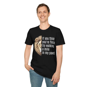 Bold Unisex Softstyle t Shirt - Fierce Print Cotton - Dipaliz - T-shirts