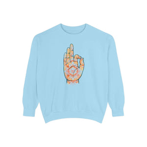 Dipaliz Tie Dye Hand Boho Graphic Crewneck Cotton Blend - Sweatshirts