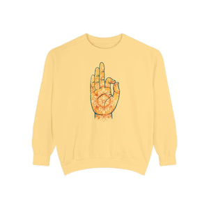 Dipaliz Tie Dye Hand Boho Graphic Crewneck Cotton Blend - Sweatshirts