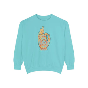 Dipaliz Tie Dye Hand Boho Graphic Crewneck Cotton Blend - Sweatshirts