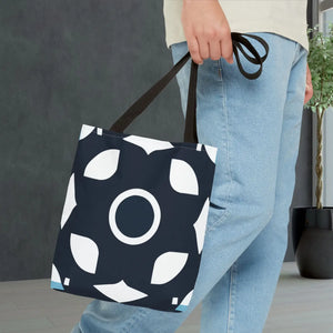 Abstract Black and White Tote Bag - Polyester - Dipaliz - Bags