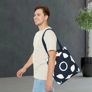 Abstract Black and White Tote Bag - Polyester - Dipaliz - Bags