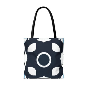 Abstract Black and White Tote Bag - Polyester - Dipaliz - Bags