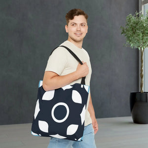 Abstract Black and White Tote Bag - Polyester - Dipaliz - Bags