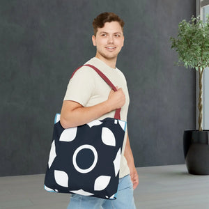 Abstract Black and White Tote Bag - Polyester - Dipaliz - Bags