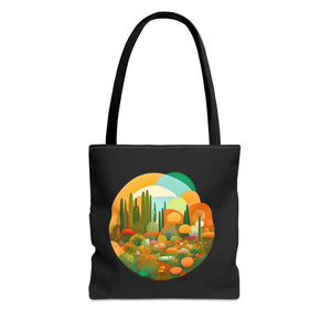 Durable Print Tote Bag - Trees Landscape Polyester - Dipaliz - Bags