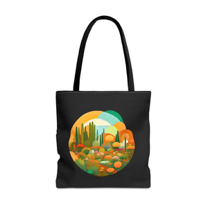 Durable Print Tote Bag - Trees Landscape Polyester - Dipaliz - Bags