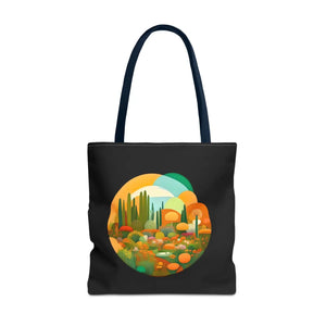 Durable Print Tote Bag - Trees Landscape Polyester - Dipaliz - Bags