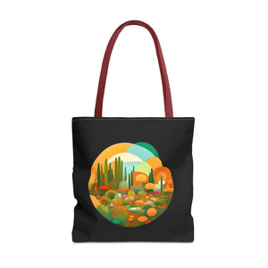Durable Print Tote Bag - Trees Landscape Polyester - Dipaliz - Bags