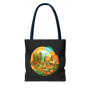 Durable Print Tote Bag - Trees Landscape Polyester - Dipaliz - Bags
