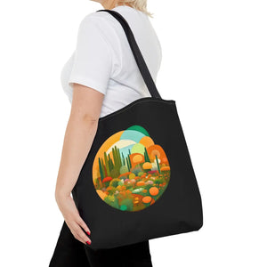 Durable Print Tote Bag - Trees Landscape Polyester - Dipaliz - Bags