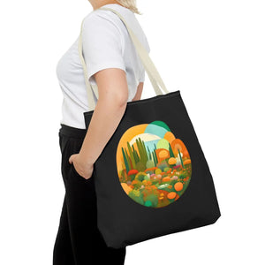 Durable Print Tote Bag - Trees Landscape Polyester - Dipaliz - Bags