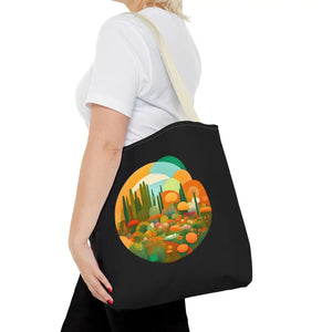 Durable Print Tote Bag - Trees Landscape Polyester - Dipaliz - Bags