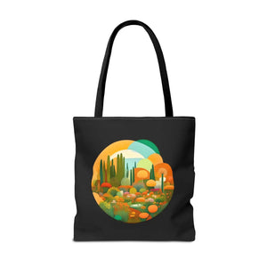 Durable Print Tote Bag - Trees Landscape Polyester - Dipaliz - Bags
