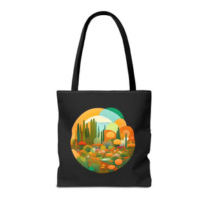 Durable Print Tote Bag - Trees Landscape Polyester - Dipaliz - Bags
