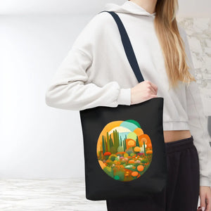 Durable Print Tote Bag - Trees Landscape Polyester - Dipaliz - Bags