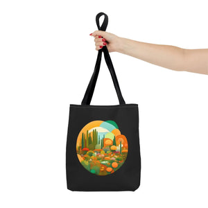 Durable Print Tote Bag - Trees Landscape Polyester - Dipaliz - Bags