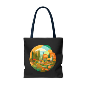 Durable Print Tote Bag - Trees Landscape Polyester - Dipaliz - Bags