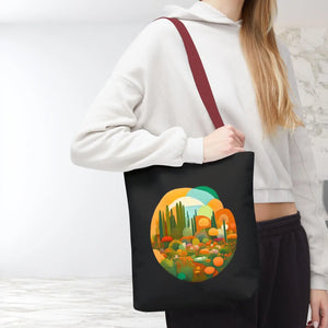Durable Print Tote Bag - Trees Landscape Polyester - Dipaliz - Bags