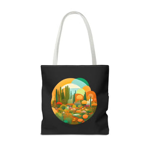 Durable Print Tote Bag - Trees Landscape Polyester - Dipaliz - Bags