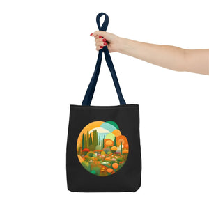 Durable Print Tote Bag - Trees Landscape Polyester - Dipaliz - Bags