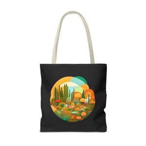 Durable Print Tote Bag - Trees Landscape Polyester - Dipaliz - Bags