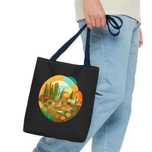 Durable Print Tote Bag - Trees Landscape Polyester - Dipaliz - Bags