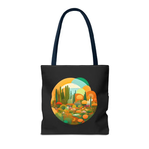 Durable Print Tote Bag - Trees Landscape Polyester - Dipaliz - Bags