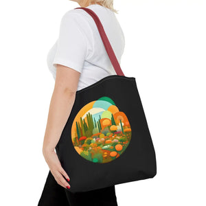 Durable Print Tote Bag - Trees Landscape Polyester - Dipaliz - Bags