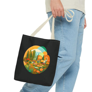 Durable Print Tote Bag - Trees Landscape Polyester - Dipaliz - Bags