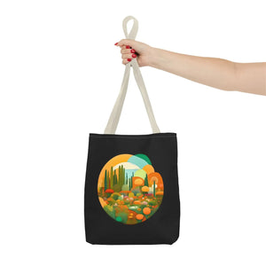 Durable Print Tote Bag - Trees Landscape Polyester - Dipaliz - Bags
