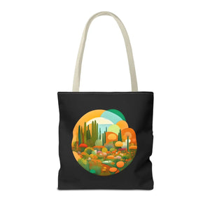 Durable Print Tote Bag - Trees Landscape Polyester - Dipaliz - Bags