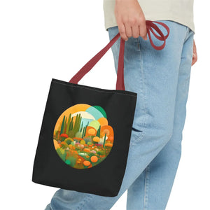 Durable Print Tote Bag - Trees Landscape Polyester - Dipaliz - Bags