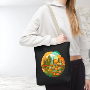 Durable Print Tote Bag - Trees Landscape Polyester - Dipaliz - Bags
