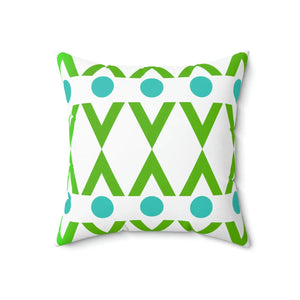 Geometric Polyester Square Pillow Circles Shapes - Dipaliz - Pillows