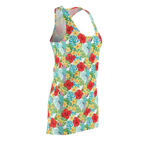 Dipaliz Tropical Floral Racerback Dress Summer Sundress - Dresses - s